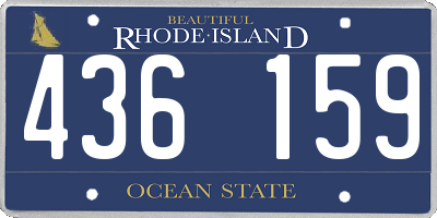 RI license plate 436159