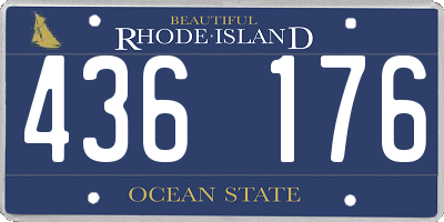RI license plate 436176