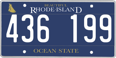 RI license plate 436199