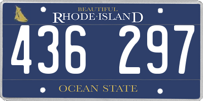 RI license plate 436297