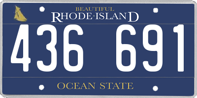 RI license plate 436691