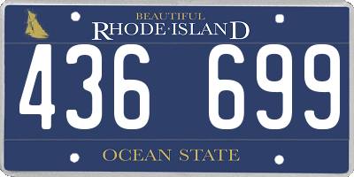 RI license plate 436699