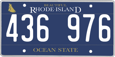 RI license plate 436976