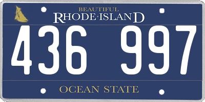 RI license plate 436997