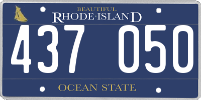 RI license plate 437050