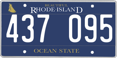 RI license plate 437095