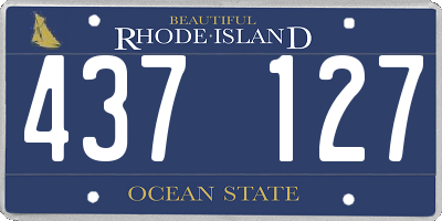 RI license plate 437127