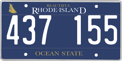 RI license plate 437155