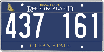 RI license plate 437161