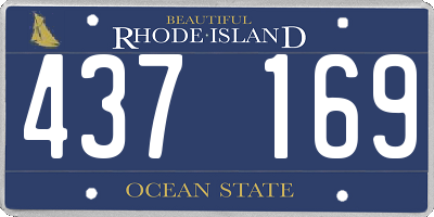 RI license plate 437169