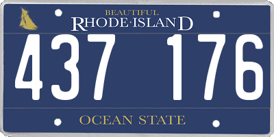 RI license plate 437176