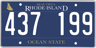 RI license plate 437199