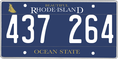 RI license plate 437264