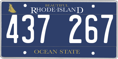 RI license plate 437267