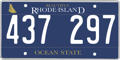 RI license plate 437297