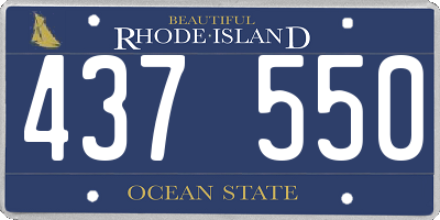 RI license plate 437550