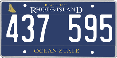RI license plate 437595
