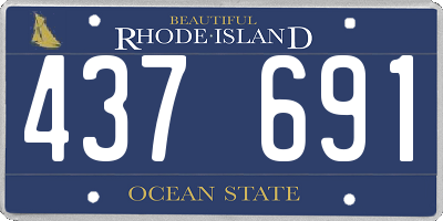 RI license plate 437691