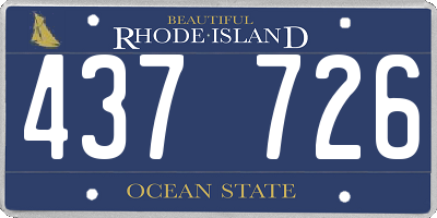 RI license plate 437726