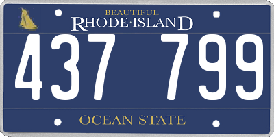 RI license plate 437799