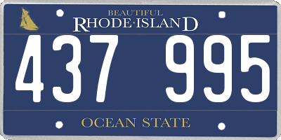 RI license plate 437995