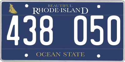 RI license plate 438050