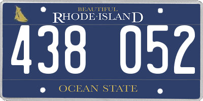 RI license plate 438052