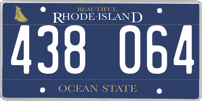 RI license plate 438064