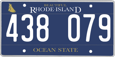 RI license plate 438079