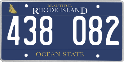 RI license plate 438082