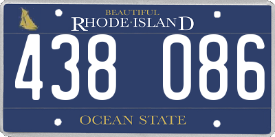 RI license plate 438086