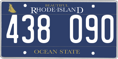 RI license plate 438090