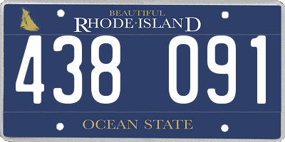 RI license plate 438091
