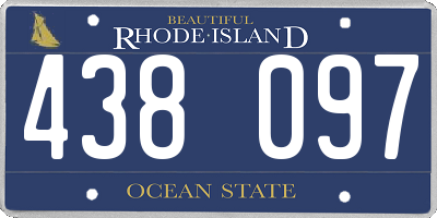 RI license plate 438097