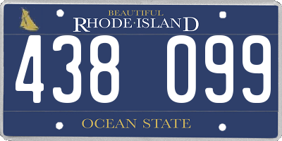 RI license plate 438099