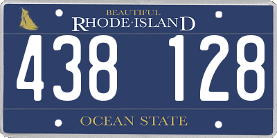 RI license plate 438128
