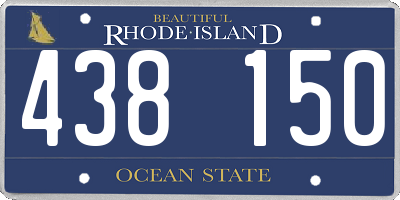 RI license plate 438150