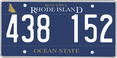 RI license plate 438152