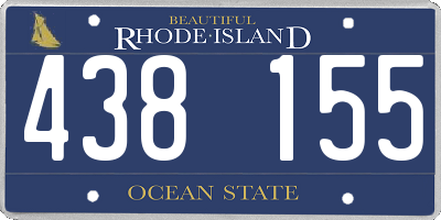 RI license plate 438155