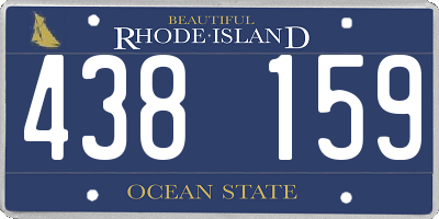 RI license plate 438159