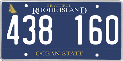 RI license plate 438160