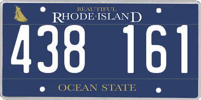 RI license plate 438161