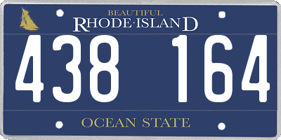 RI license plate 438164