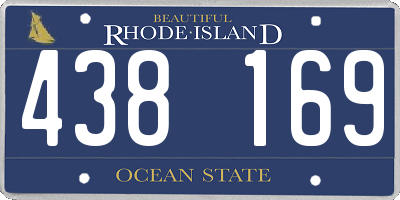 RI license plate 438169