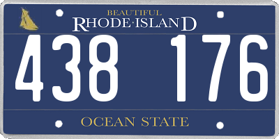 RI license plate 438176