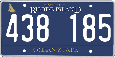 RI license plate 438185