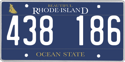 RI license plate 438186