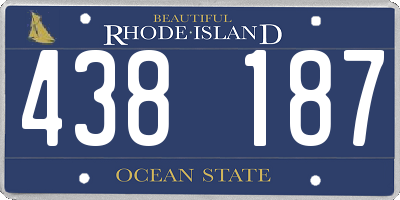 RI license plate 438187