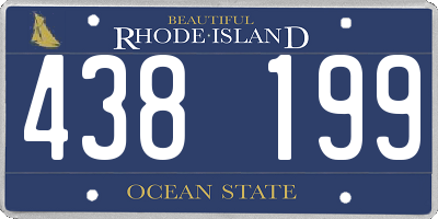 RI license plate 438199