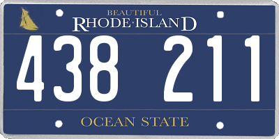 RI license plate 438211